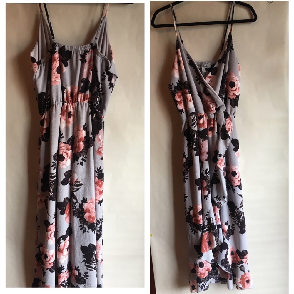 J for Justify Floral Ruffle Dress